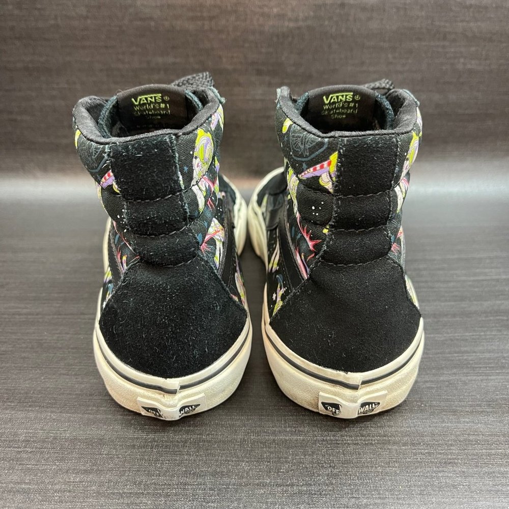 VANS x Toy Story Buzz Lightyear Sk8-Hi Disney Canvas Suede Women’s Size 7 Shoes - Picture 4 of 12